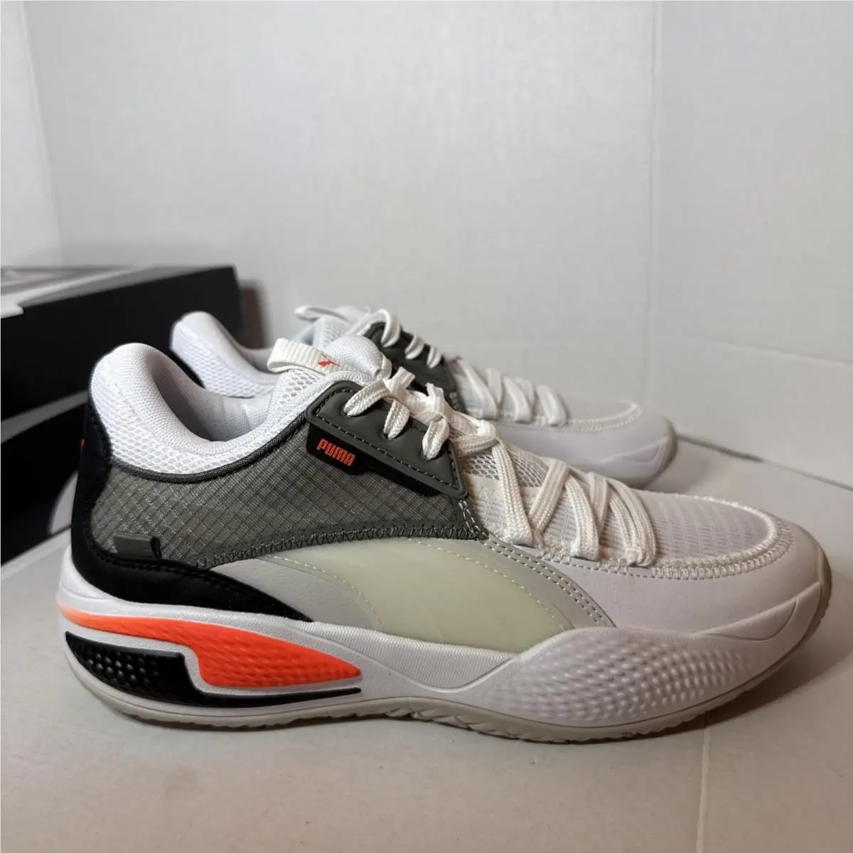Puma shoes - PUMA Court Rider - Court Rider - 195064-04 - White, Manufacturer: White/Energy Red 3