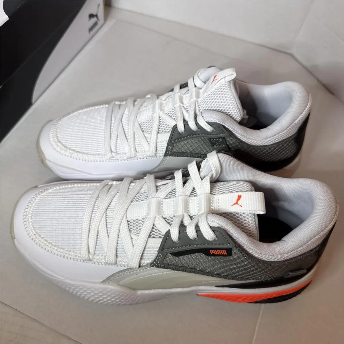 Puma shoes - PUMA Court Rider - Court Rider - 195064-04 - White, Manufacturer: White/Energy Red 9