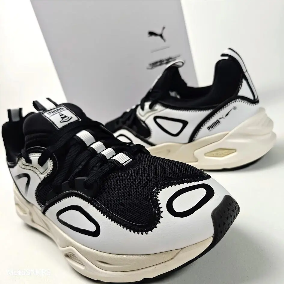 Puma US 12 Men Black White Cream Rare Collab Josh Vides Trc Blaze 386485 01