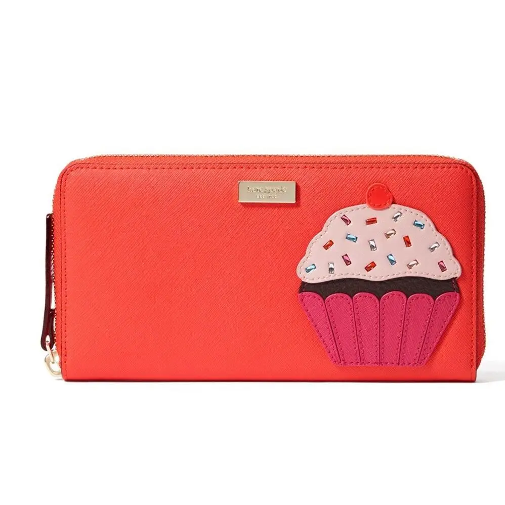 Kate Spade “take The Cake” Saffiano Leather Cupcake Wallet