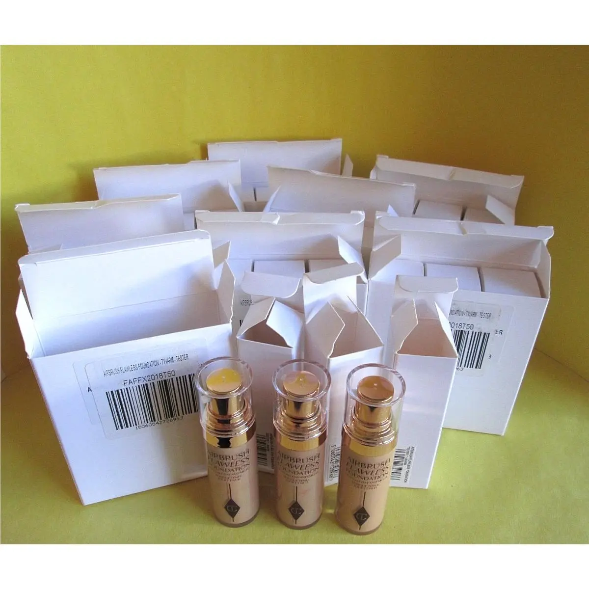 Set OF 24 Warm Airbrush Flawless Foundation Charlotte Tilbury 20 ML 0.67 OZ Each