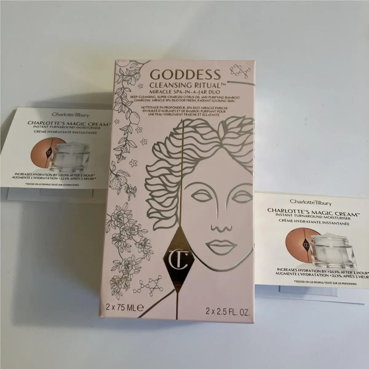 Charlotte Tilbury Goddess Cleansing Ritual Duo Miracle Spa-in-a-jar Duo