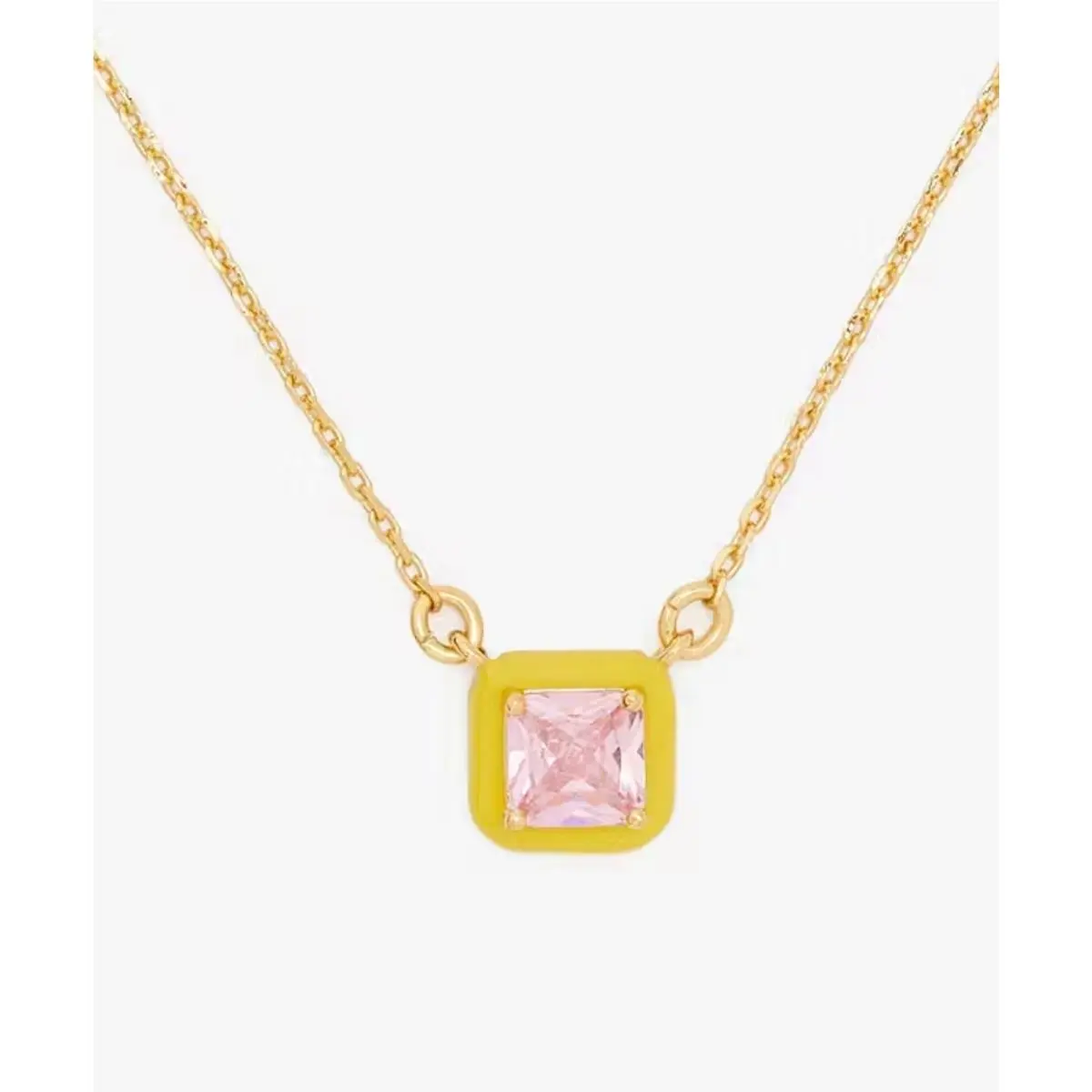 Kate Spade Brighten Up Pendant Rose Stone and Yellow