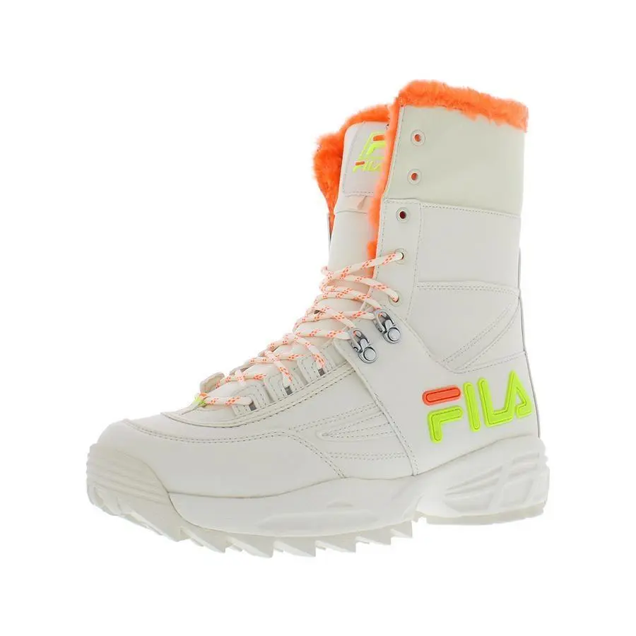 Fila shoes - Gardenia/Orange/Safety Yellow, Main: White 3