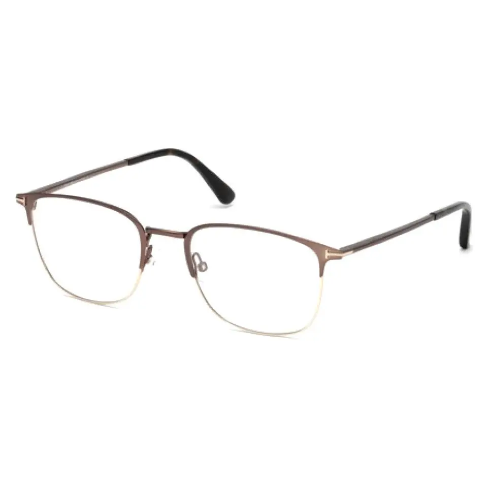 Tom Ford Eyeglasses TF5453-B 049 Matte Light Brown/gold Accents 52-20