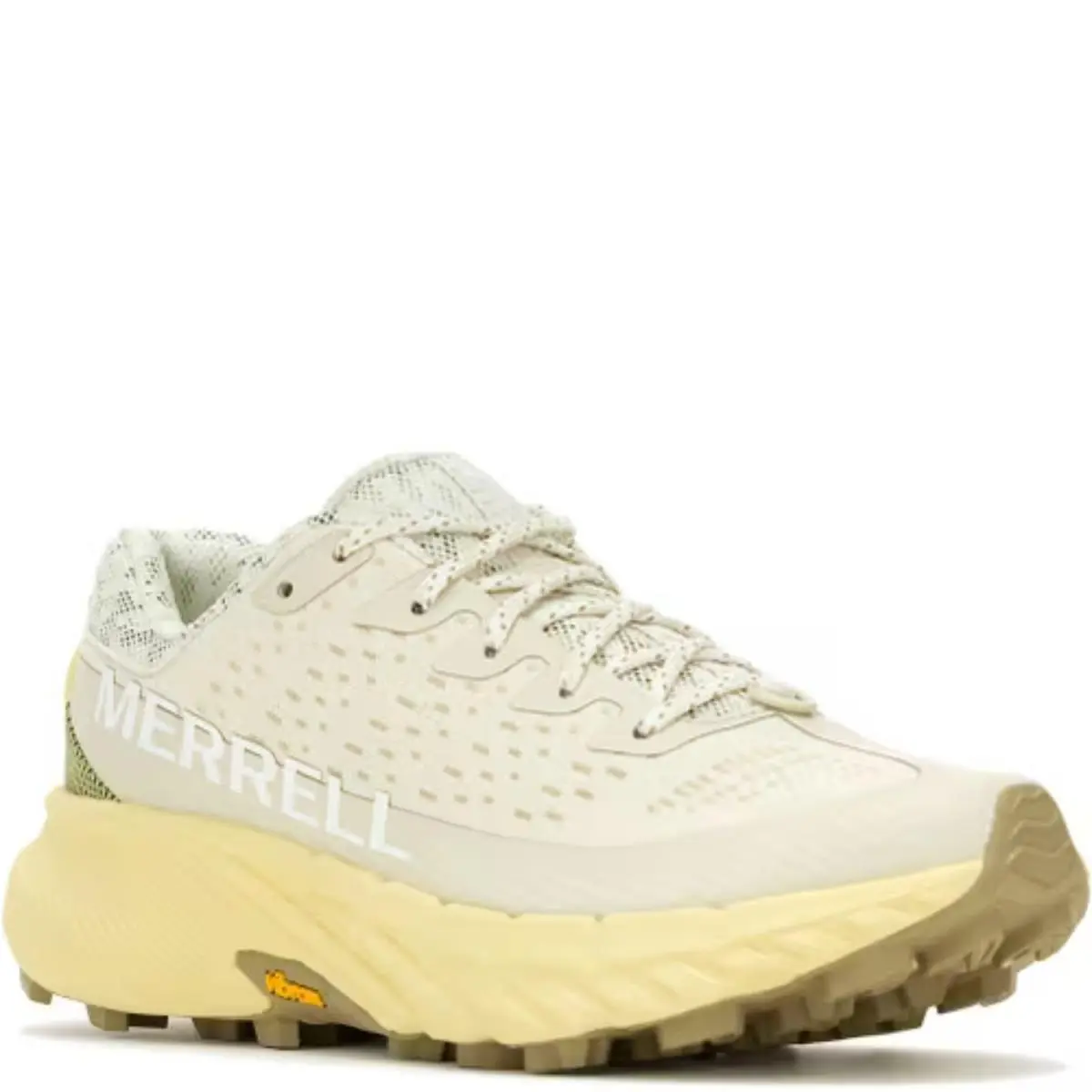 Merrell Agility Peak 5 Sneakers Women`s US 9.5 Cream Trail Running Shoes RHS9564