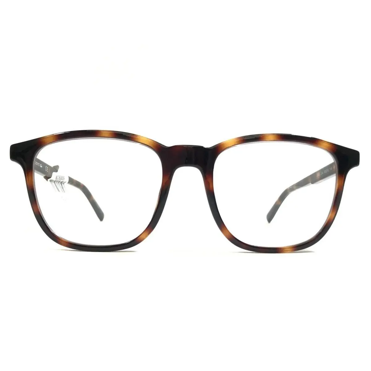 Eyeglasses Frames L915S 214 Brown Tortoise Square Full Rim 53-19-145 by Lacoste