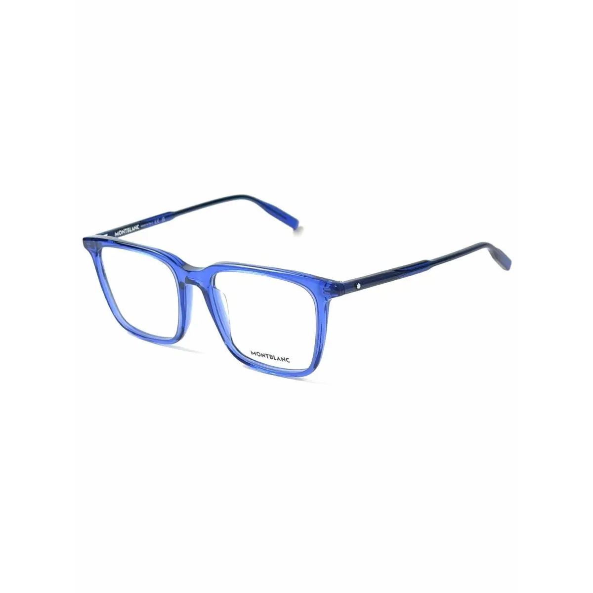 Montblanc MB 0011O 019 Blue Square Eyeglass MB0011O Mont Blanc