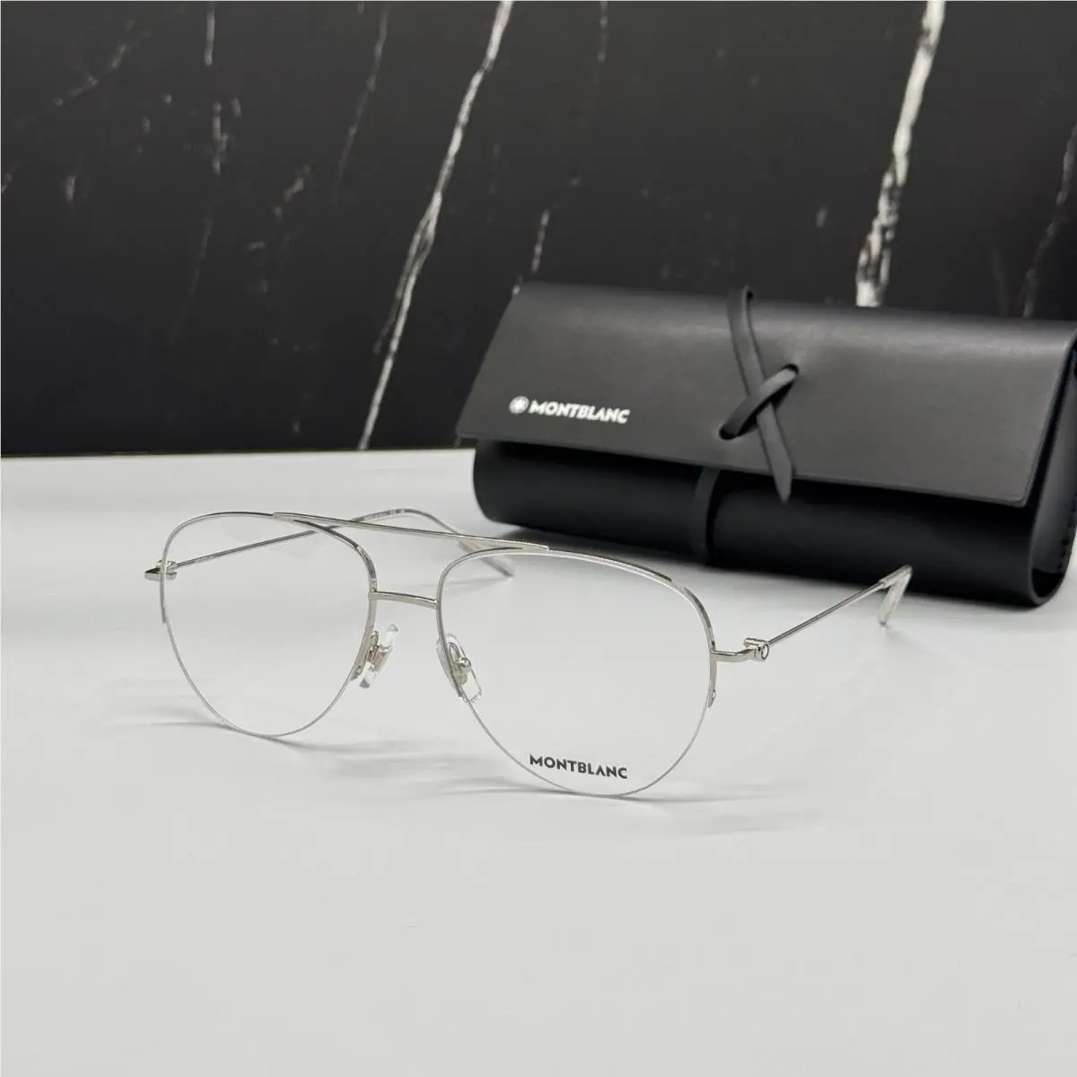 Montblanc Eyeglasses Silver Men Eyewear Montblanc MB0077O 003