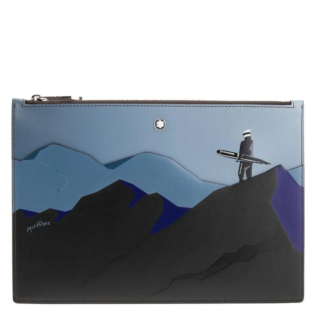 Meisterstuck Scenic Pouch with Snowboarder 130033 by Montblanc