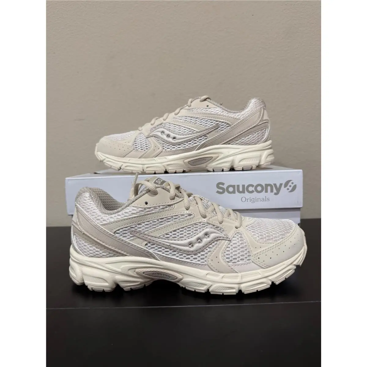 Size 7.5M/9 Women - Saucony Grid Ride Millennium “matte-cream”