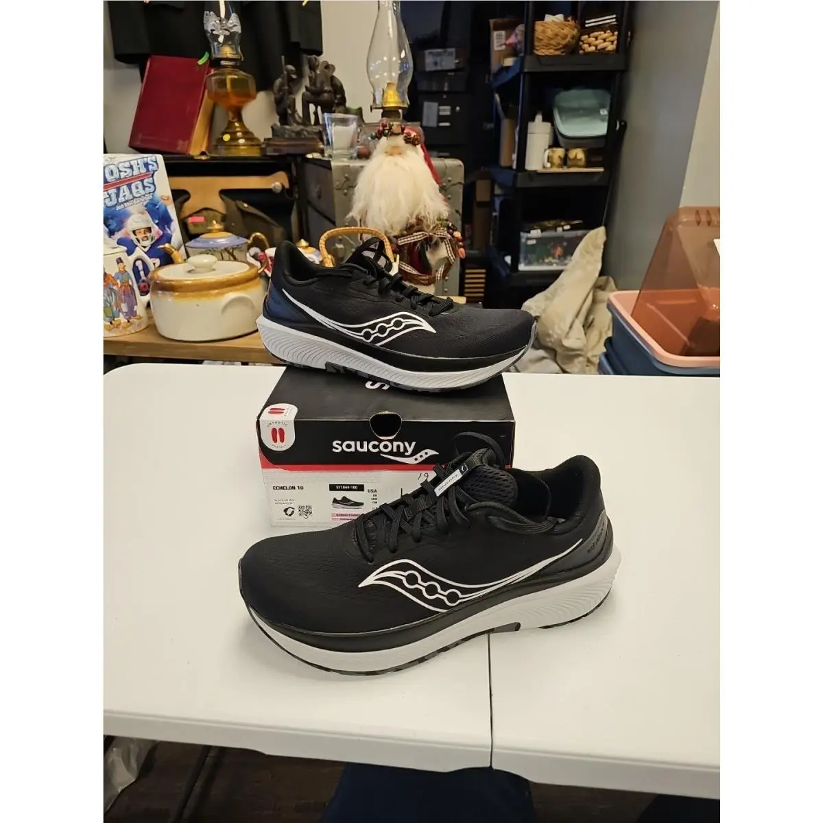Saucony Echelon 10 Womens Size 11 M S11044-100 Black/silver