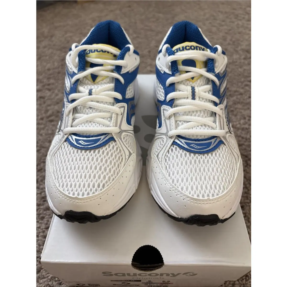 Saucony Grid Ride Millennium White Blue Yellow S70812-15 Men`s Size 5