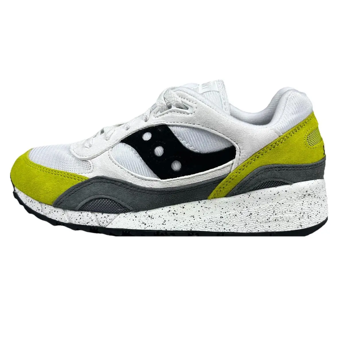 Saucony Shadow 6000 Shoes Men`s 8.5 Women`s 10 White Gray Performance Sneakers