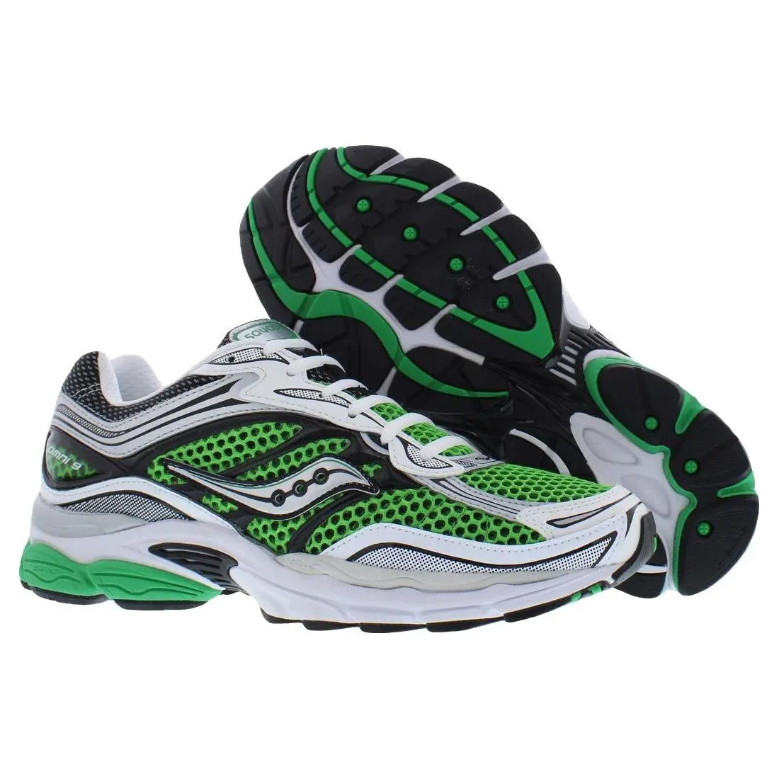 Saucony Progrid Omni 9 Unisex Shoes Size 12 Color: Green/silver