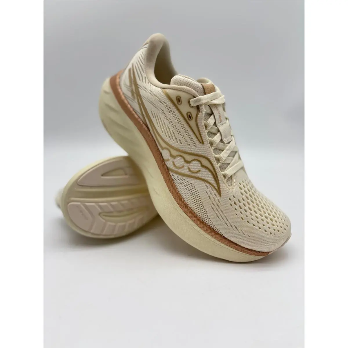 Saucony Ride 18 Womens Running Shoes Vanilla Rose Gold S11000-104 Size 6.5