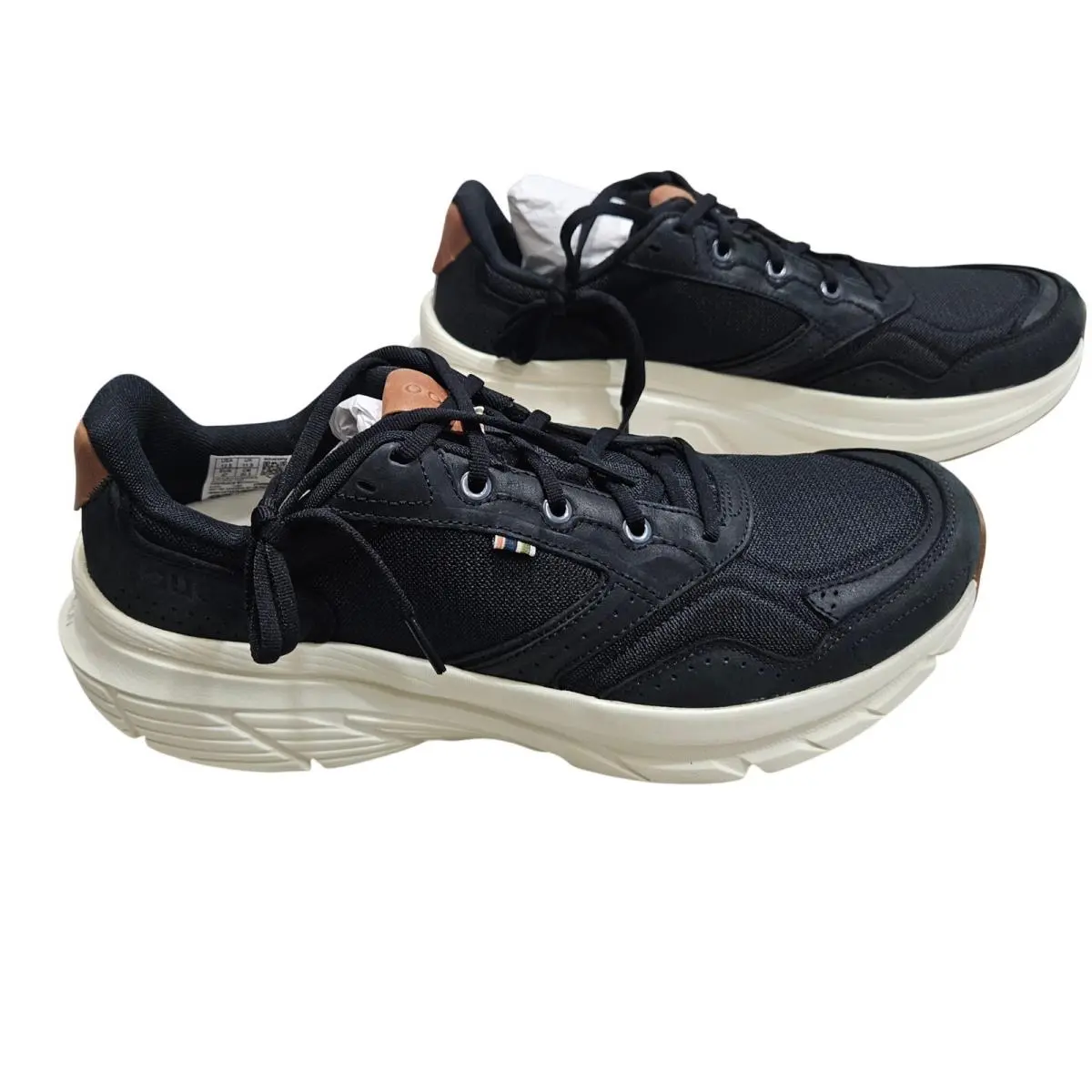 Saucony Guide Metro Sneakers Mens 12.5 Black Cream Mesh Nubuck Pwrrun Lifestyle