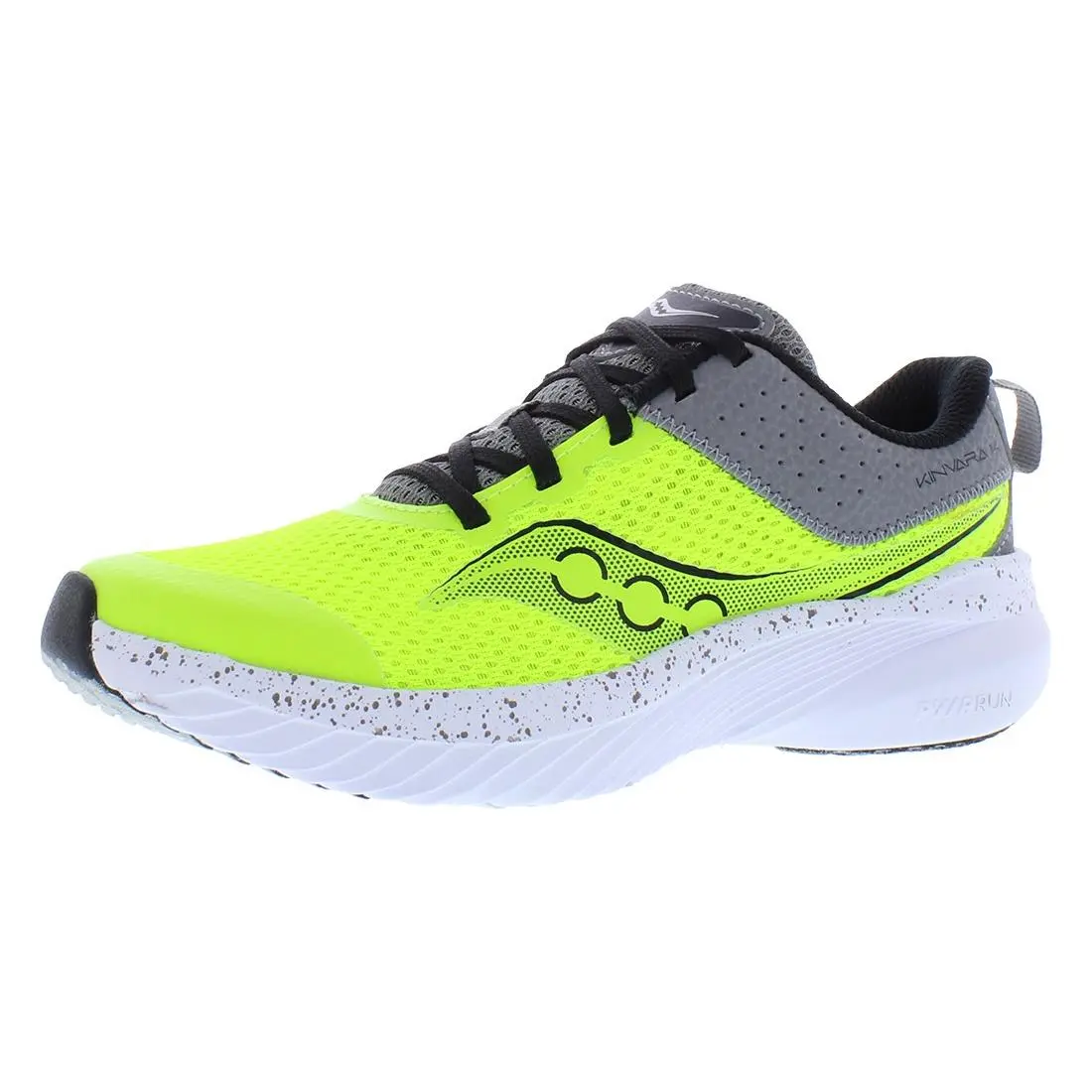 Saucony Kinvara 14 Lace to Toe PS Girls Shoes Size 3 Color: Citron/grey