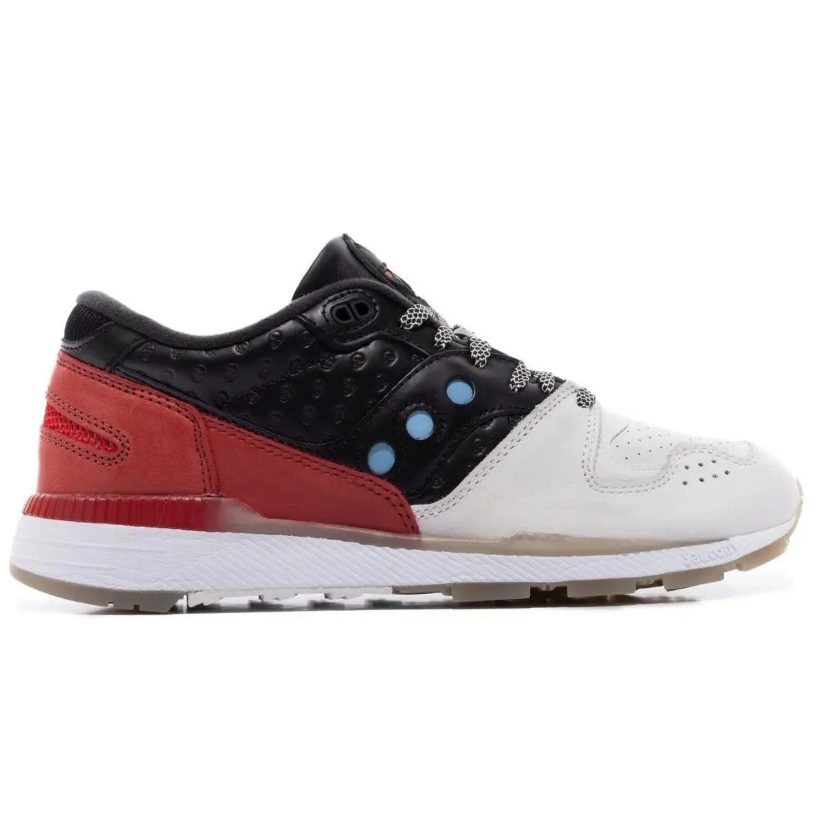 Men`s Size 8- Saucony x Czarface Azura `czarcony` White Black Red Blue S70610-1