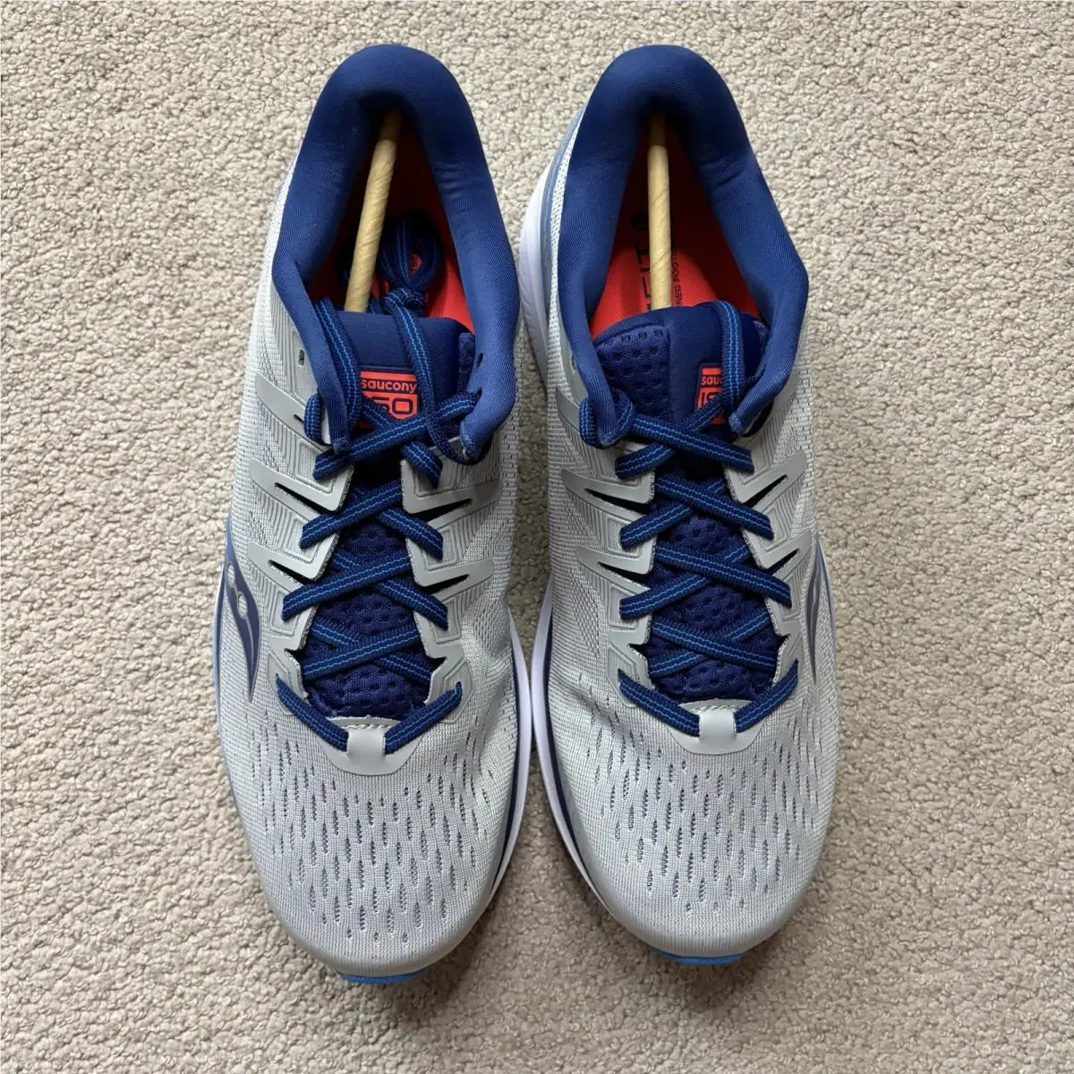 Saucony shoes - Saucony Men`s Ride ISO 2 - Grey/Blue 0