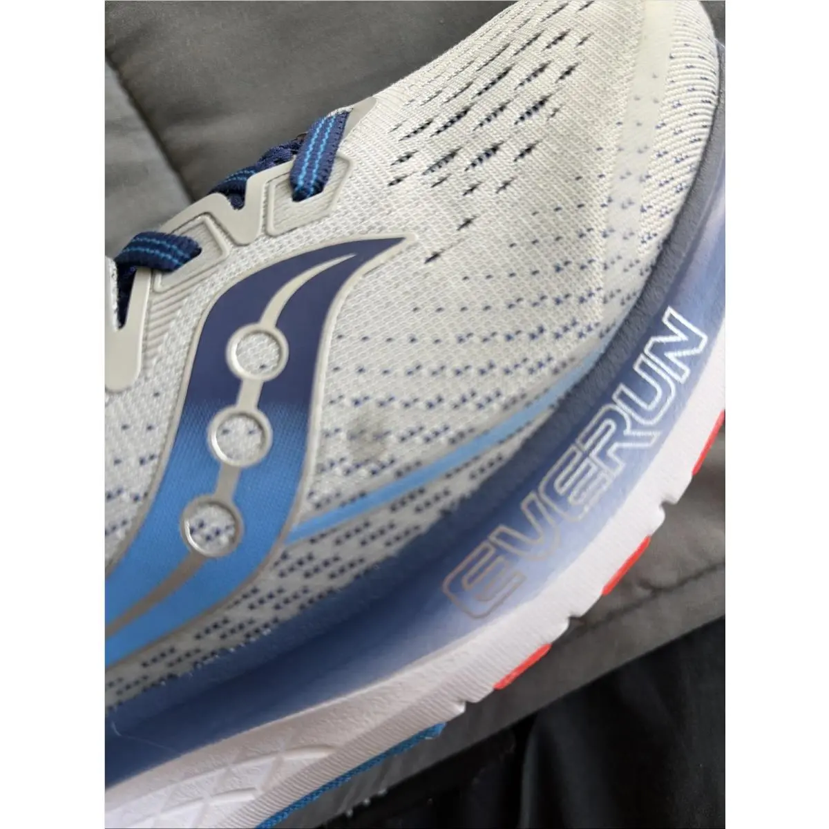Saucony shoes - Saucony Men`s Ride ISO 2 - Grey/Blue 5
