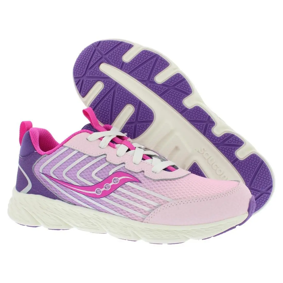 Saucony Wind 3.0 GS Girls Shoes Size 5 Color: Pink/purple
