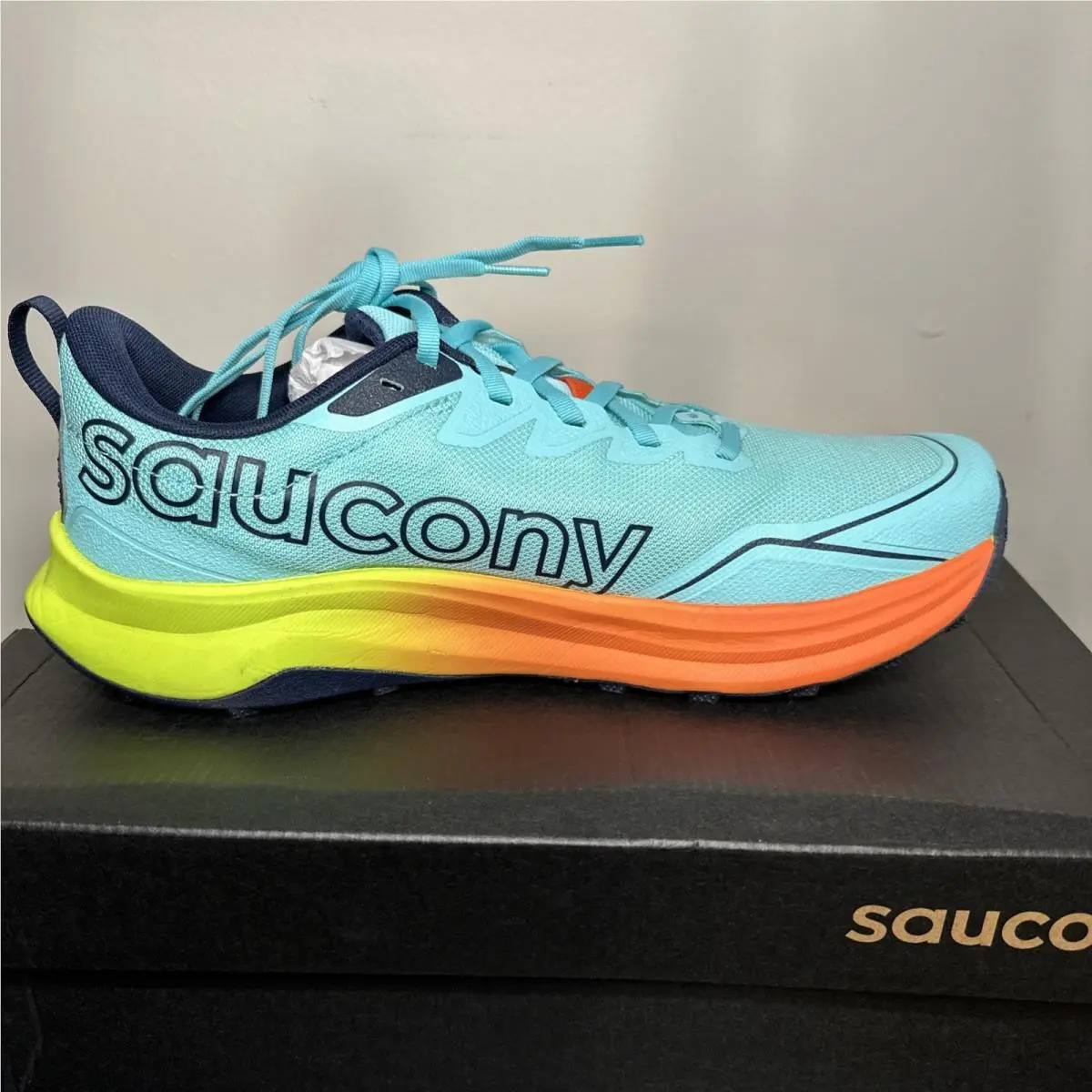 Saucony shoes - Saucony Peregrine 16 - Peregrine - Spash/Citron/Blue Clair 2