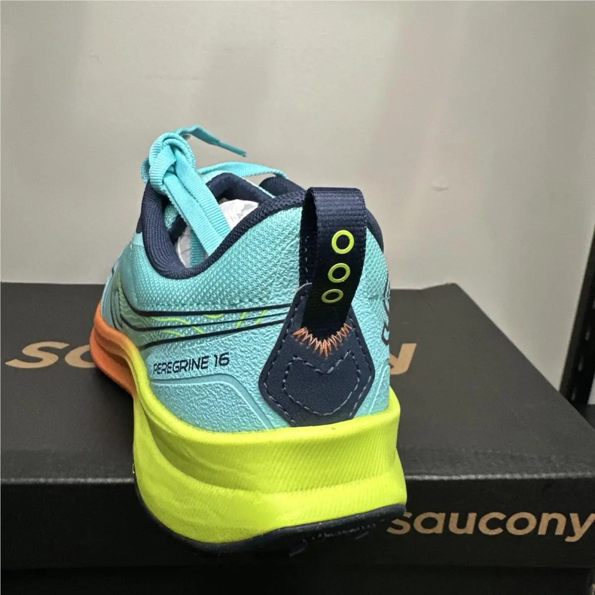 Saucony shoes - Saucony Peregrine 16 - Peregrine - Spash/Citron/Blue Clair 4