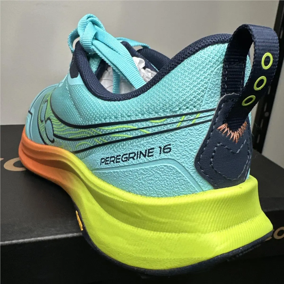 Saucony shoes - Saucony Peregrine 16 - Peregrine - Spash/Citron/Blue Clair 5