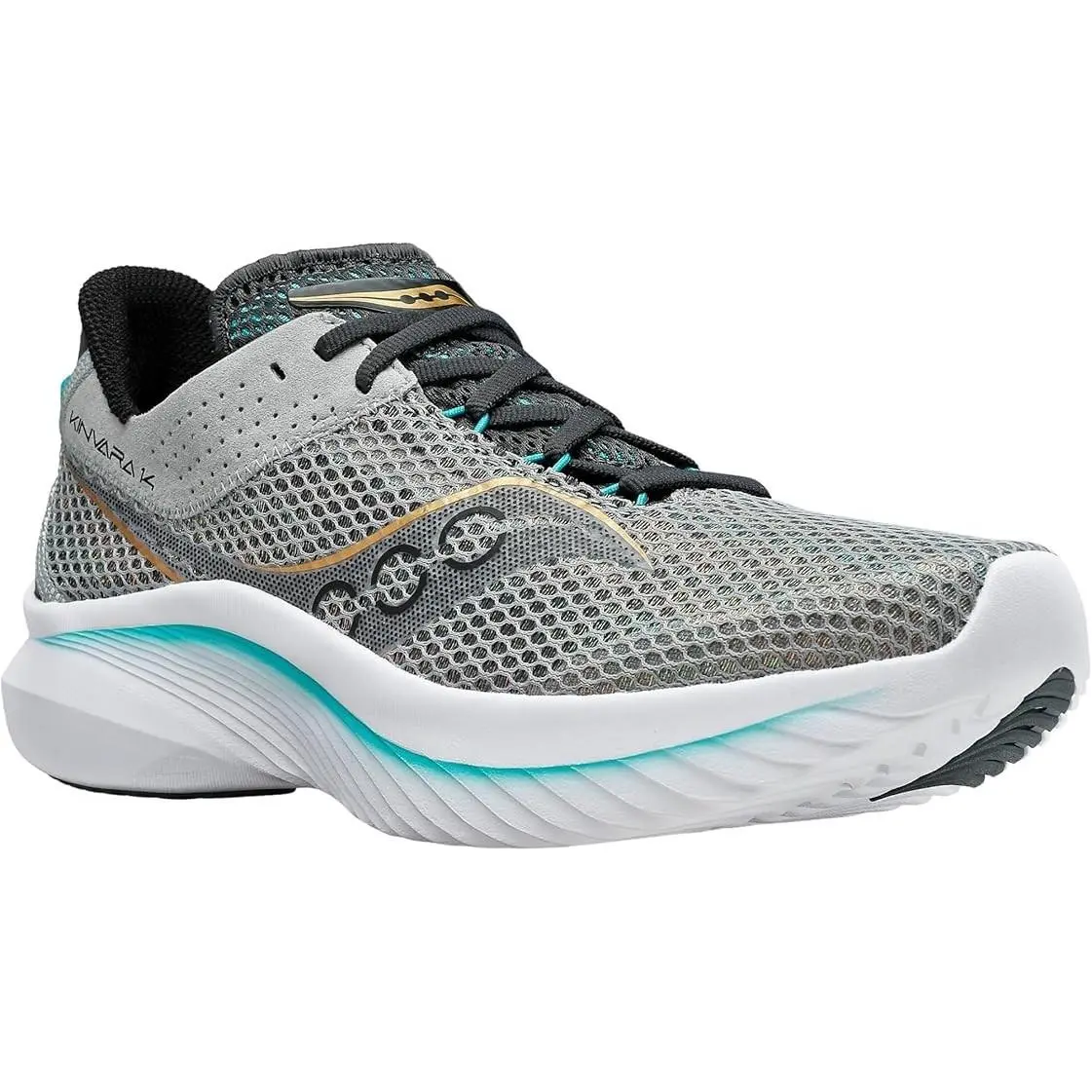 Saucony Kinvara 14 Running Shoes Mens 7 Fossil Palm Gray S20823