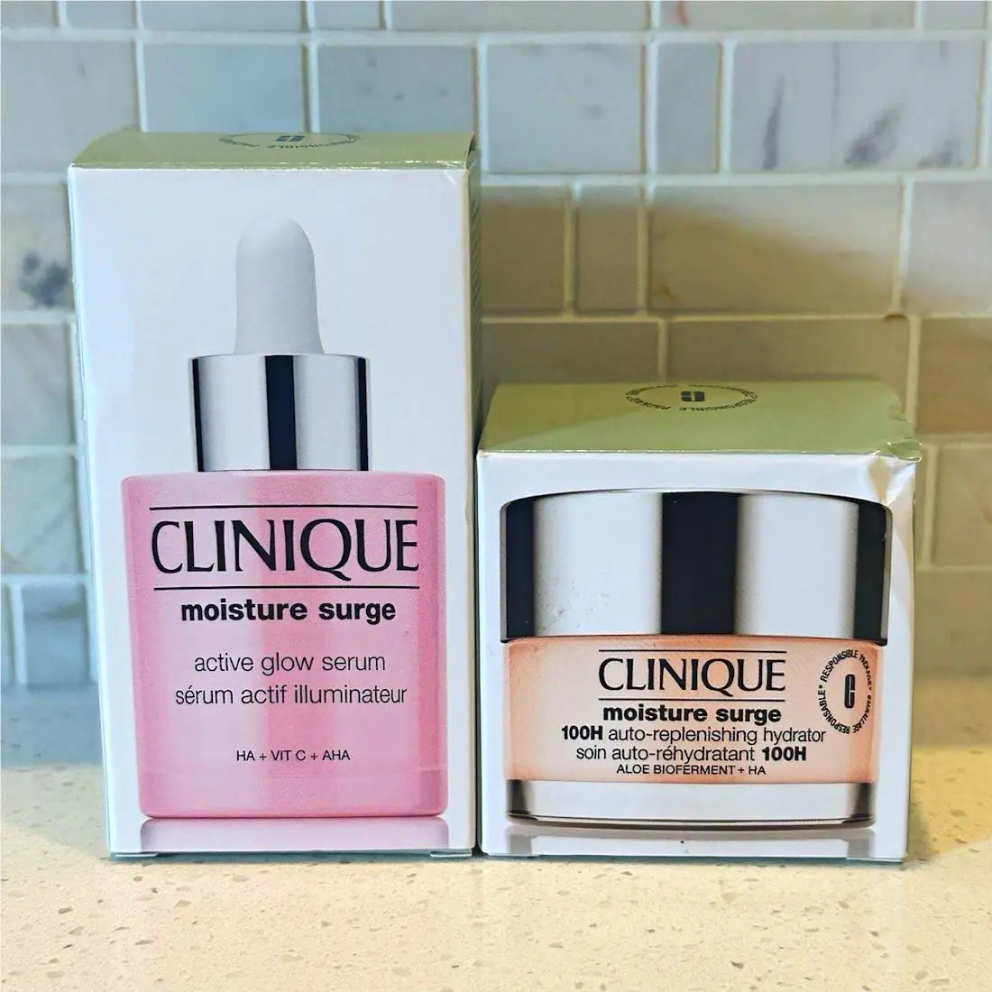 Clinique Moisture Surge Glow Serum 1oz Moisturizer 1.4oz