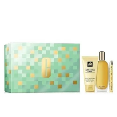 Clinique Aromatics Elixir 3pc Set: 3.4oz Perfume Sp 2.5oz Smoother .34oz Spray