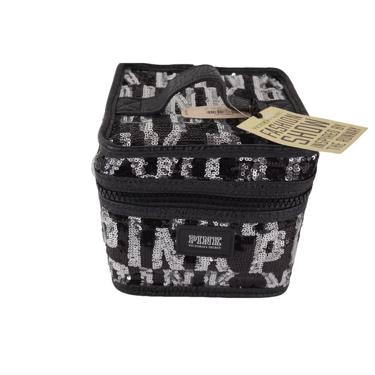 Victoria`s Secret Sequins Travel Cosmetic Makeup Case Bag Limited Adition
