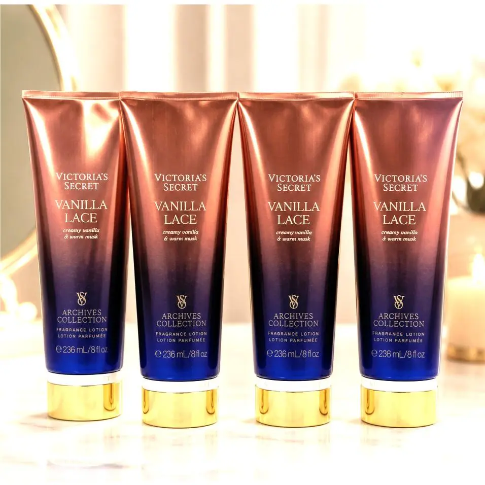 Set of 4 Victoria`s Secret Body Lotion Vanilla Lace