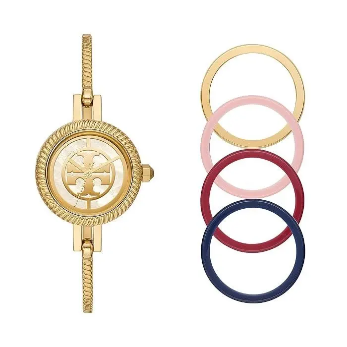 The Reva Bangle Watch Set 29mm in Gold by Tory Burch