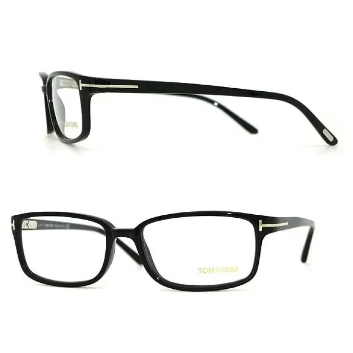 Tom Ford TF 5209 001 Black Eyeglass Frames Italy