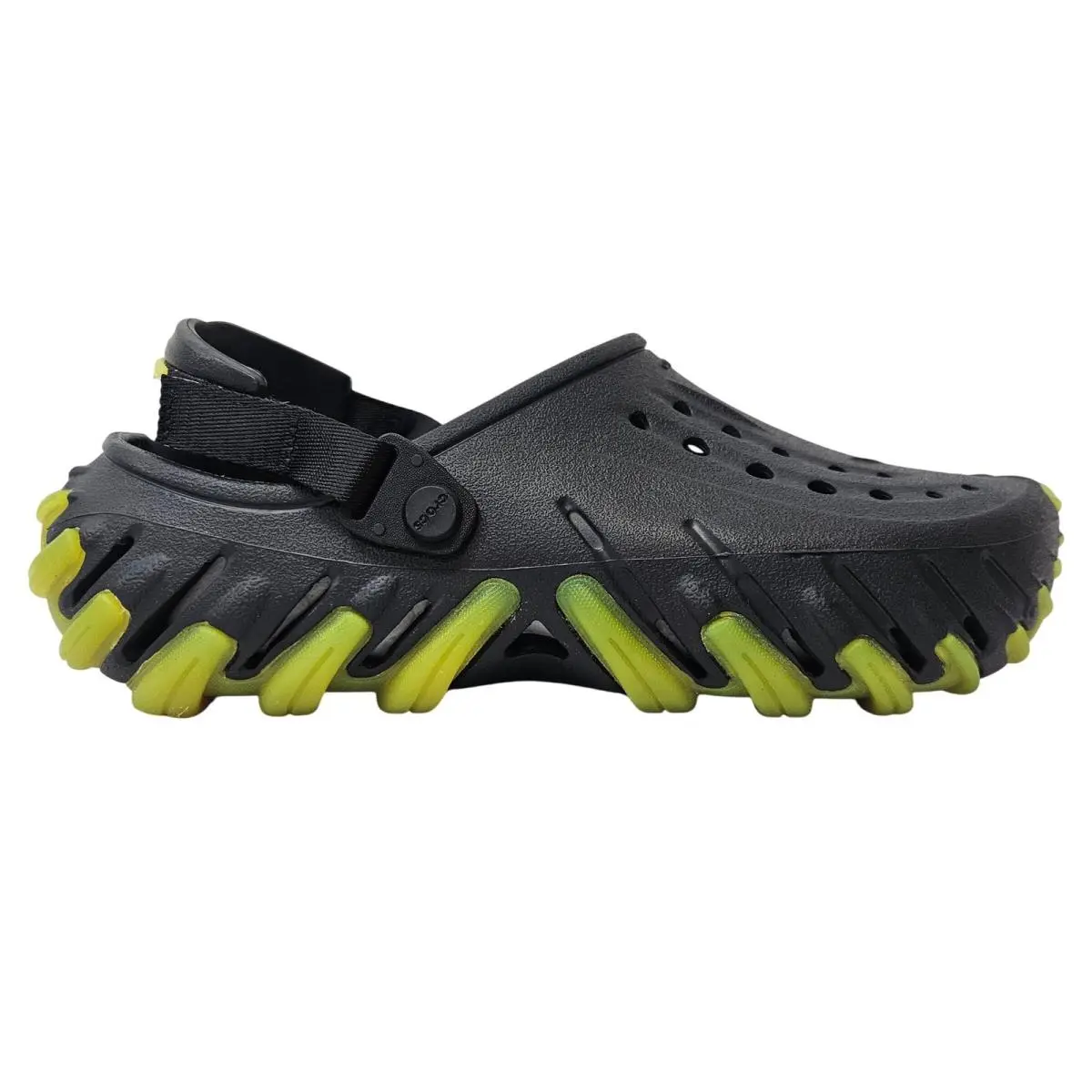 Crocs Echo Icey RO Men`s Cushioned Clog Rubber Outsole Black / Green 211458-001
