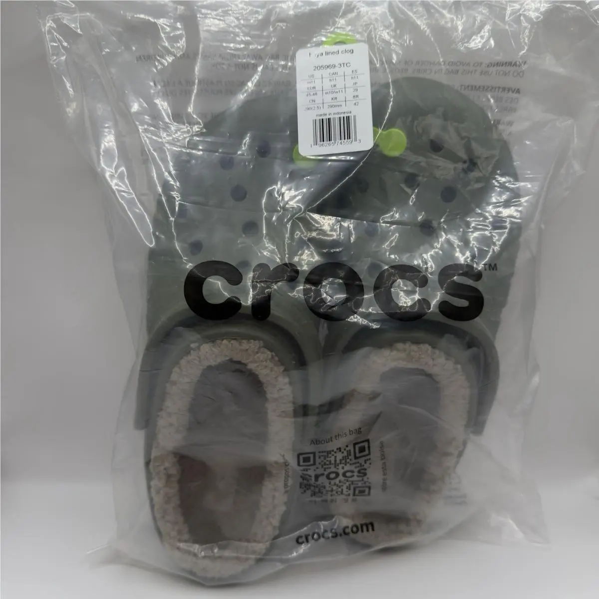 Crocs shoes - Crocs Baya Lined Clog - Baya Lined Clog - Green (UPC: 0196265745593) 2