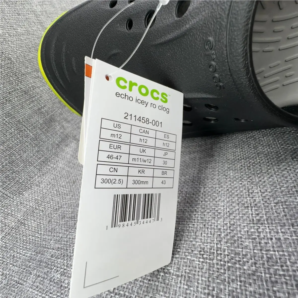 Crocs shoes - Crocs Echo Icey RO Clog - Black 7