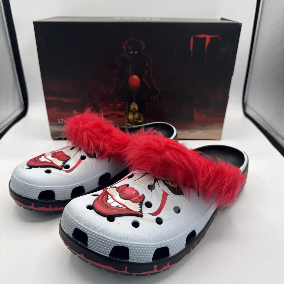 Crocs IT Chapter 2 Pennywise Face Classic Clogs Adult Men’s Size 10