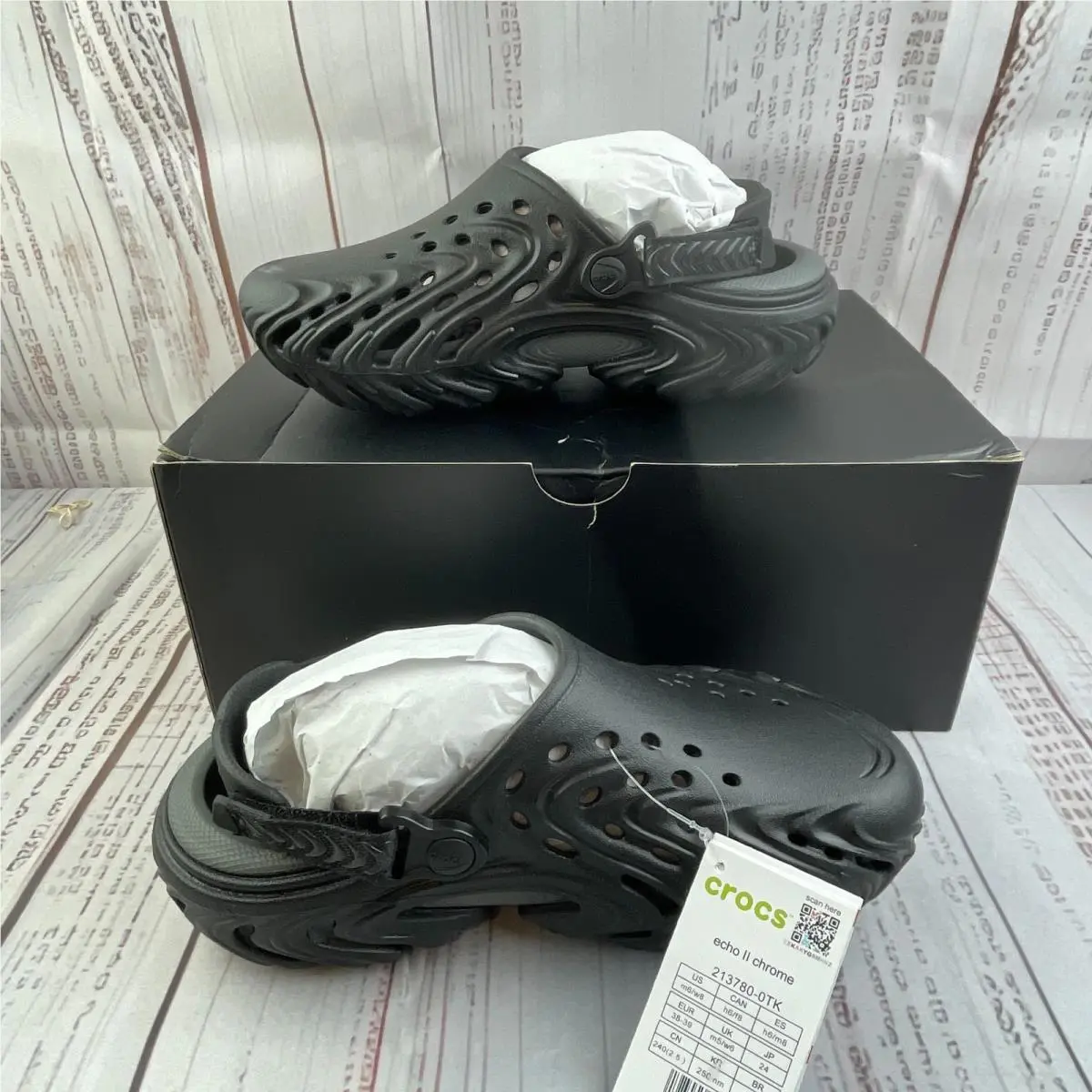 Crocs shoes - Crocs Echo II - Echo - Black (UPC: 198445487996) 0