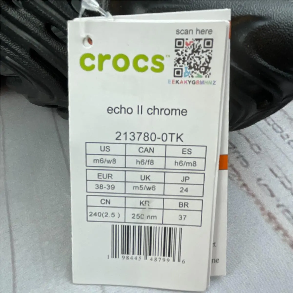 Crocs shoes - Crocs Echo II - Echo - Black (UPC: 198445487996) 8