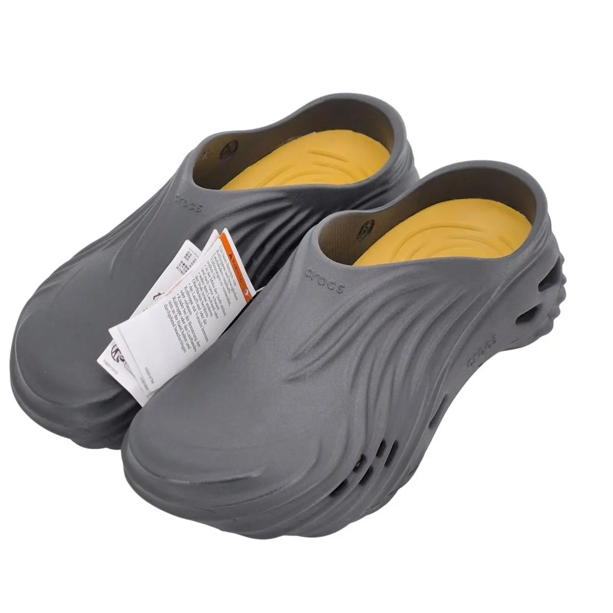 Crocs Echo Wave Clogs Black Sand Men`s Size 10 Shoes Sandals 210521-0LD