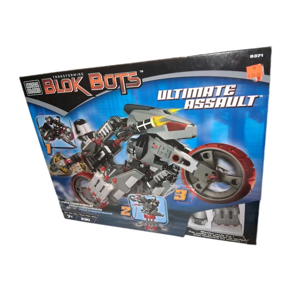 Mega Bloks Transforming Blok Bots: Ultimate Assault Building Set 2002 Ages 7+