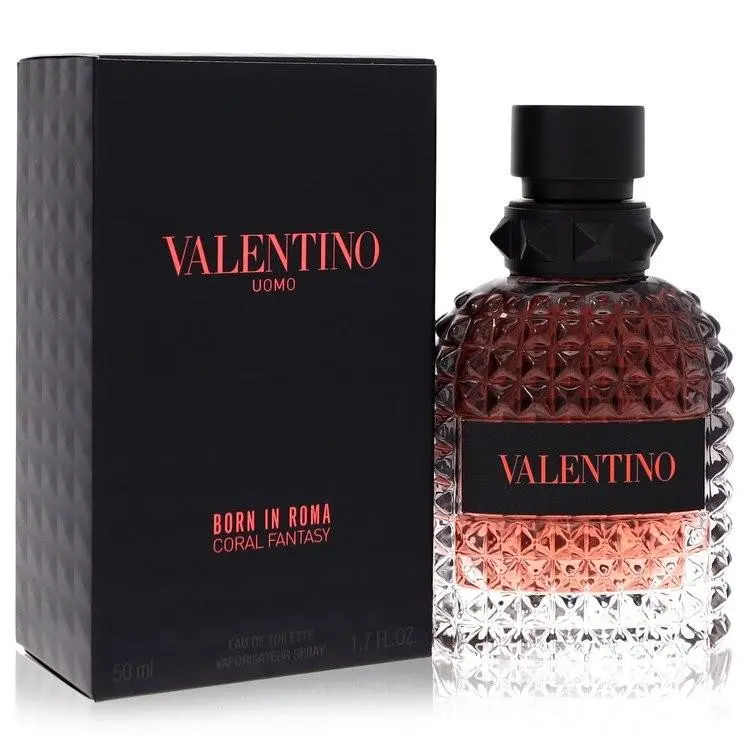 Valentino Uomo Born In Roma Coral Fantasy Edt Spray 1.7 oz 50 ml For Men Fruity