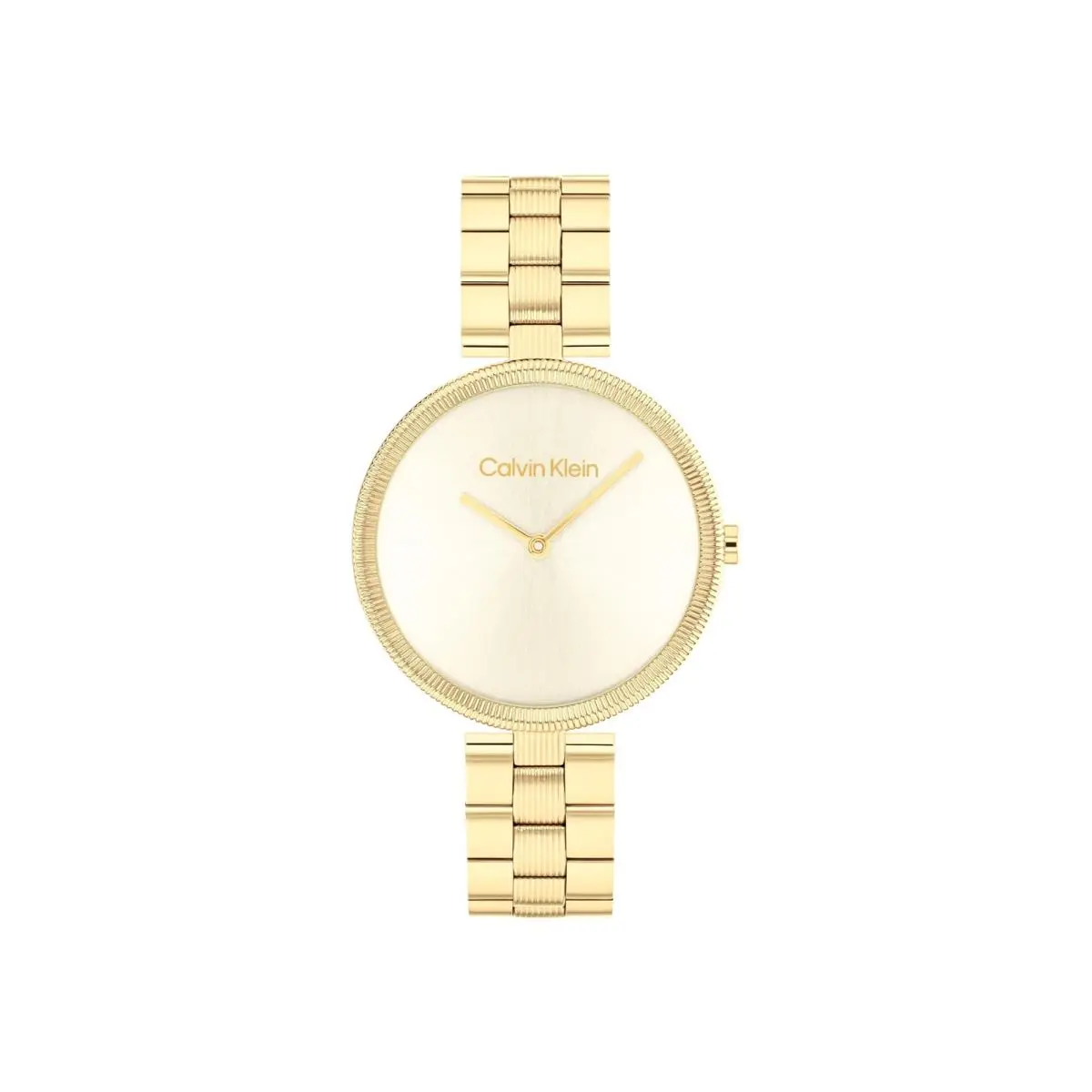 Gleam - Women`s 2H Quartz Watch Stainless 20 Gold Plated Sunray by Calvin Klein