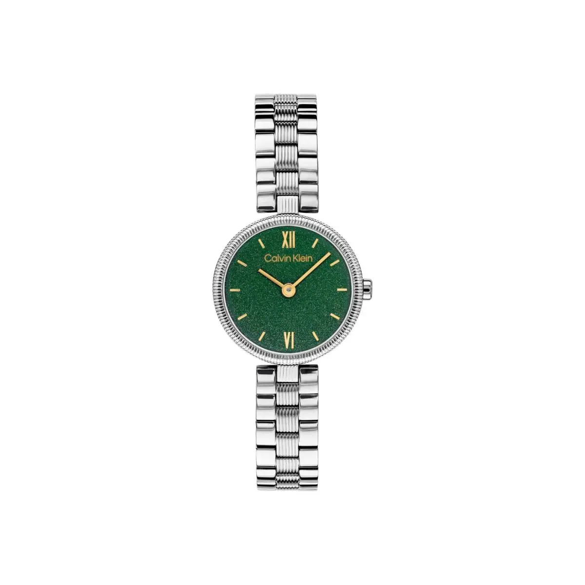 Women`s Gleam Stainless Steel Watch 24mm Green Shimmer by Calvin Klein