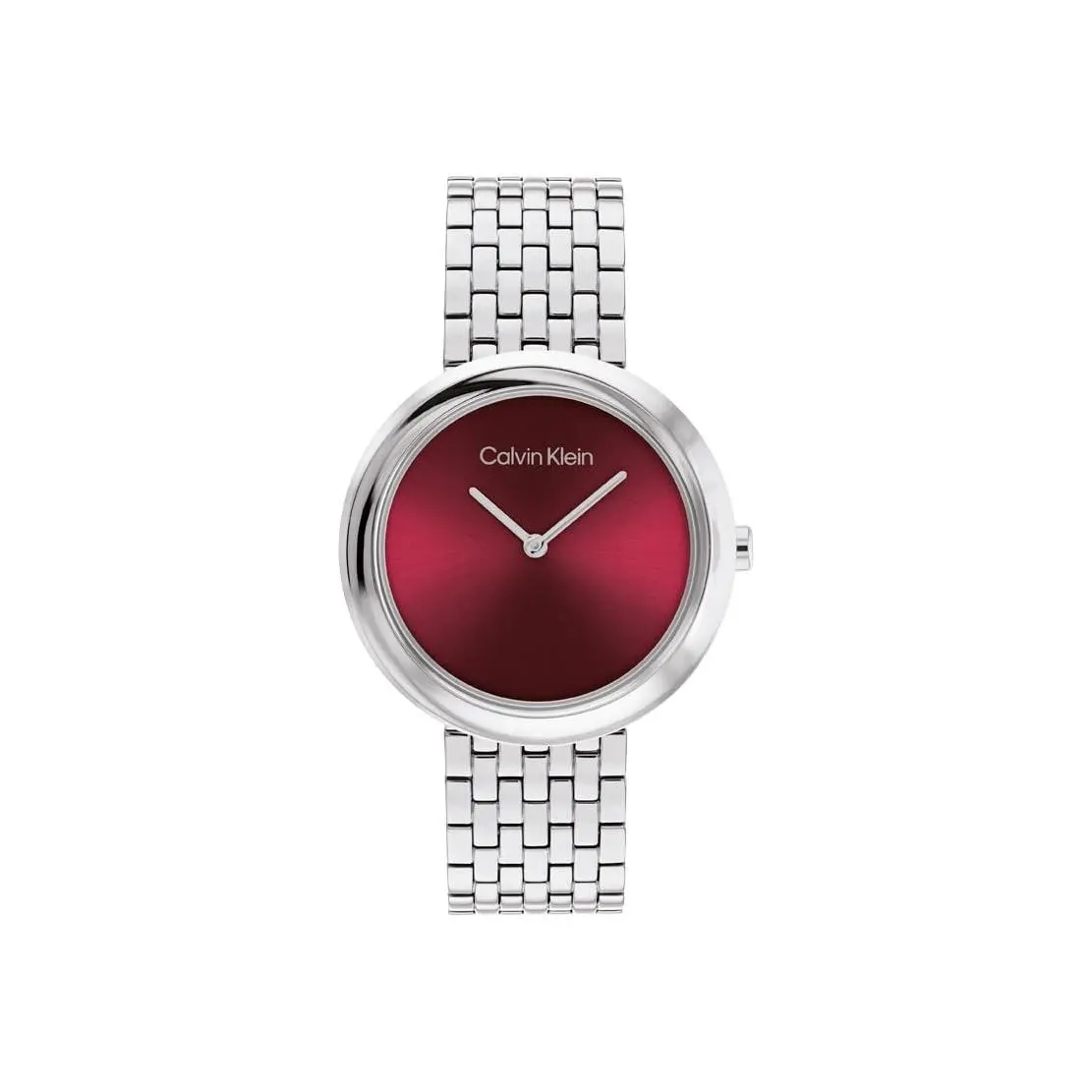 Women`s Twisted Bezel - 34mm 2H Quartz Watch - Stainless Red by Calvin Klein
