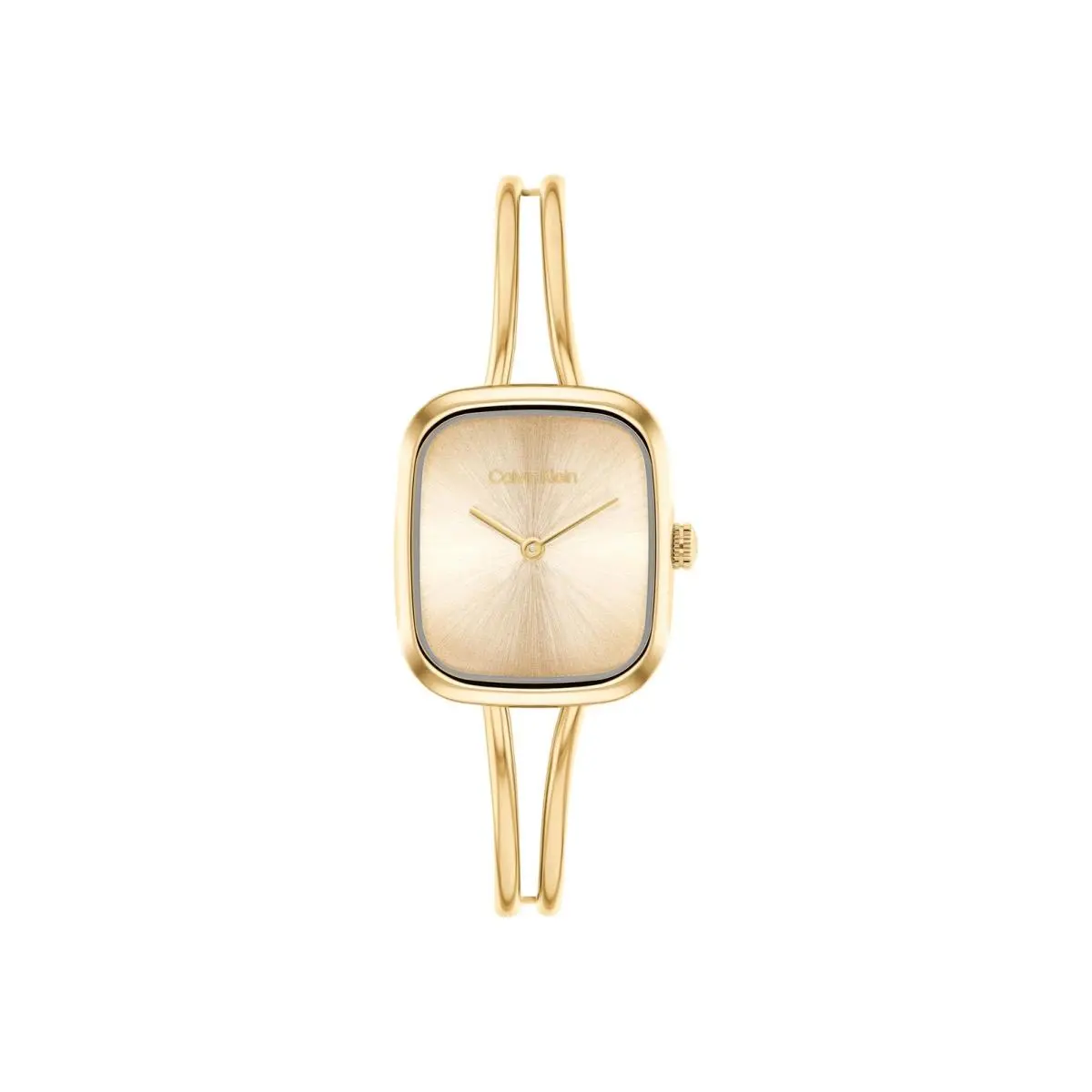Women’s CK Adore Stainless Steel Watch – 24mm Tank Gold Plated by Calvin Klein