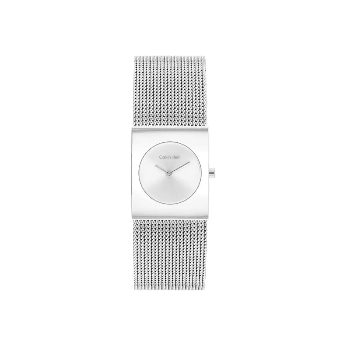 Women’s CK Pulse Stainless Steel Watch – 21mm Geometric Silver by Calvin Klein